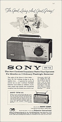 Sony Transistor Radio Ad, 1959