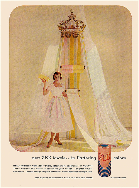 Zee Paper Towel Ad, 1956
