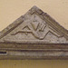Pediment from the Aebutii Family Funerary Stele in the Museum of Roman Civilization in EUR, July 2012