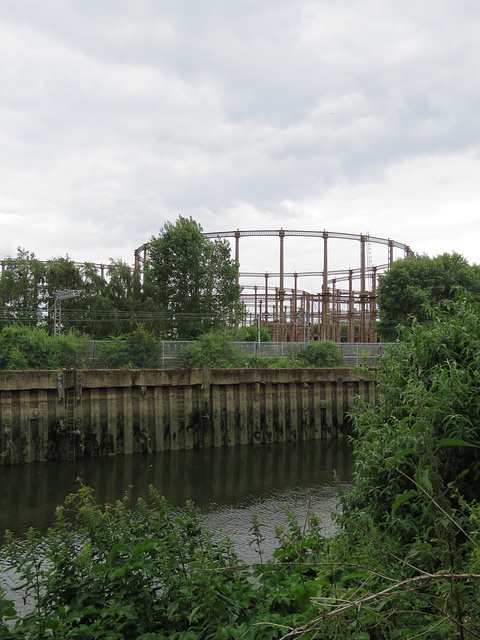channelsea river and bromley gasworks, newham, london