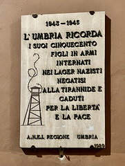 Perugia 2023 – Memorial for the 500 who died in Nazi camps