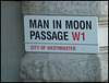 Man in Moon Passage sign