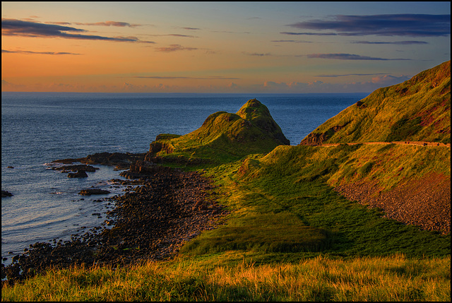 Sunset at Giant's Causeway