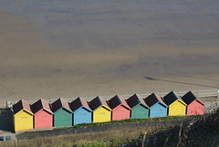 The Beach huts of Whitby