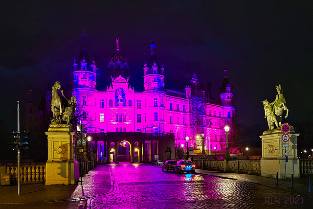 Schloss Schwerin am Weltfrühgeborenentag