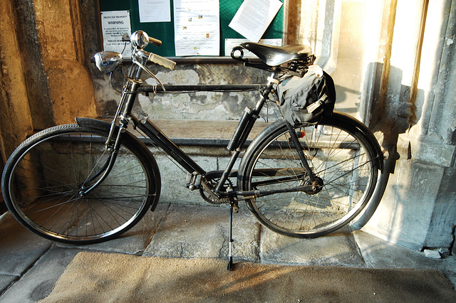 Bicycle in the Church Porch