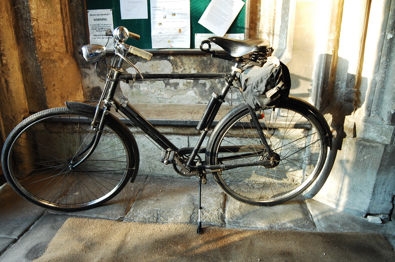 Bicycle in the Church Porch