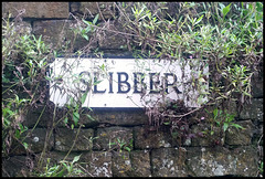 Slibber street sign