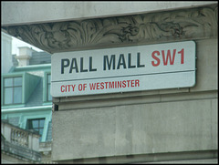 Pall Mall street sign
