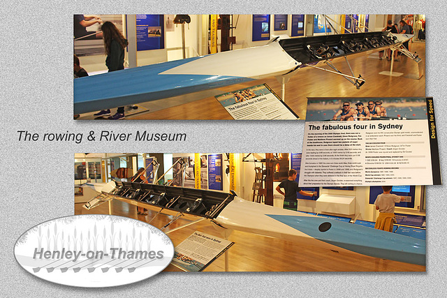 Olympic Coxless fours boat 2000 - The River & Rowing Museum - Henley-on-Thames - 19.8.2015