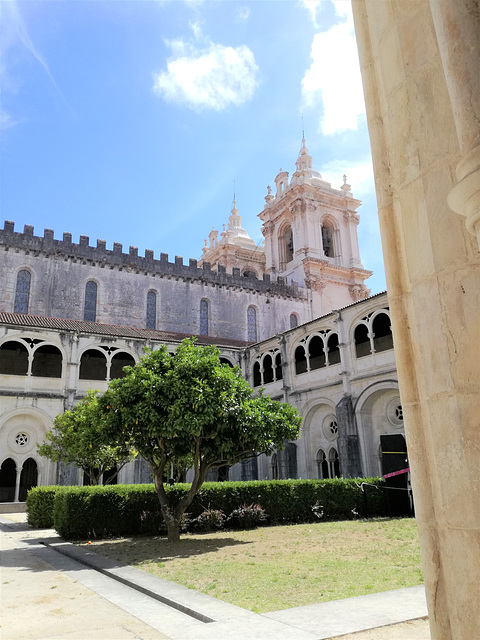 The monastry seen from the cloister is also magnificent