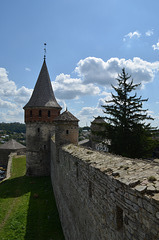 Каменец-Подольская Крепость, Северная стена с Лянцкоронской Башней / Kamyanets-Podolsky Fortress, Northern Wall with Liantskoronska Tower