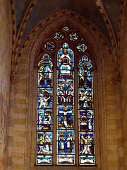 Fenster in der Kirche von Kloster Romainmôtier