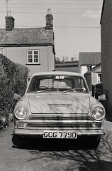 Ford Cortina at home. c.1978