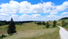 Imljani, one panorama with clouds