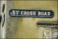 St Cross Road street sign