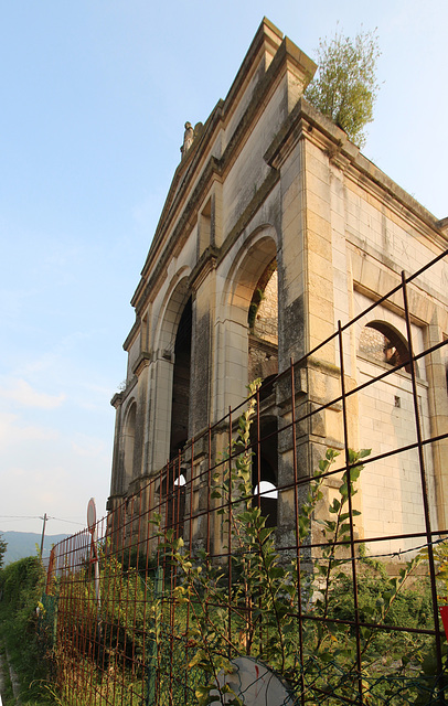 The abandoned, uncompleted, cathedral of Comune di Brendola in Colli Berici, Veneto