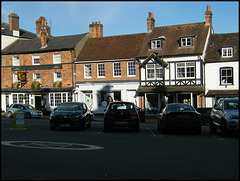 Green Dragon and shops