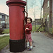 Posting a letter in Basingstoke - 1982