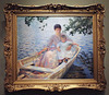 Mother and Child in a Boat by Tarbell in the Boston Museum of Fine Arts, January 2018