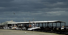 North Shields Fishquay with Stormy Sky