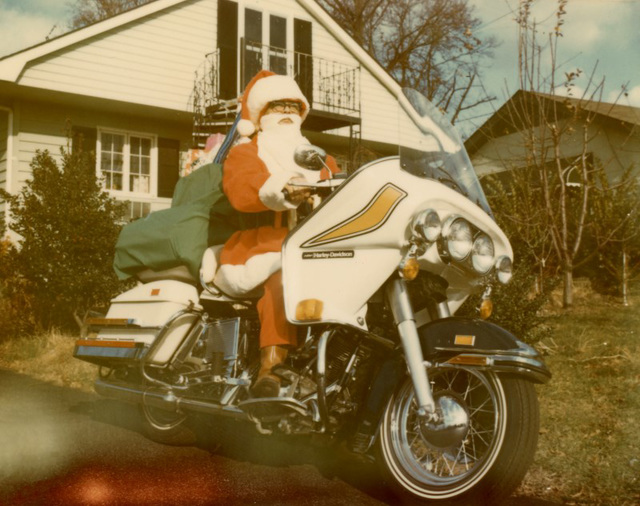Santa Claus and His Harley