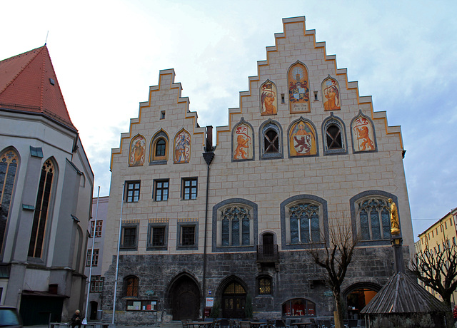 Das Rathaus von  Wasserburg am Inn