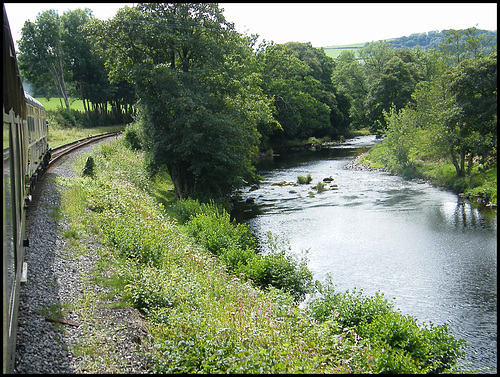 scenic railway by the River Dart
