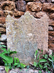 ecton church, northants (32)c17 gravestone, jonathan langdall+ 1690