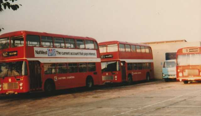 Eastern Counties RAH 269W, HAH 240V and APW 504J - 6 Sep 1983