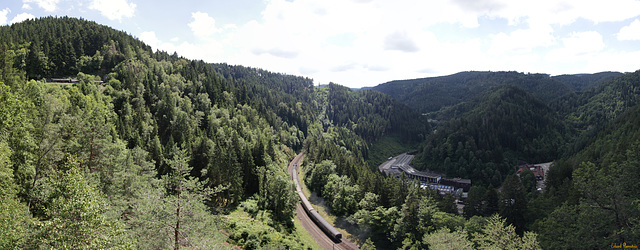 Triberger Vierbahnenblick (4 * PiP)