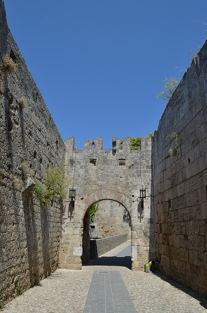 The Fortress of Rhodes, d'Amboise Gate and Bridge