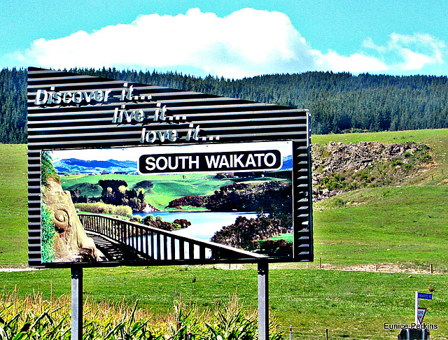 Billboard at Whakamaru