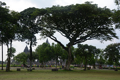 Indonesia, Java, In the Park near the Temple Compound of Prambanan