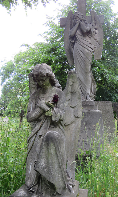 brompton cemetery, london     (1)early c20 angels