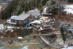 Japan, Jigokudani Yaen-Kōen Snow Monkey Park, Hot spring Korakukan Guest House (Ryokan)