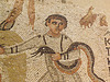 Detail of the Young Boy Playing with Serpents Mosaic in the Louvre, June 2013