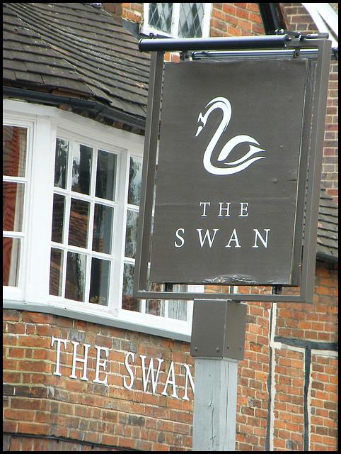 boring Swan pub sign