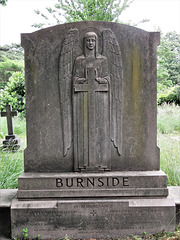 brompton cemetery, london     (5)angel on burnside monument  c.1937