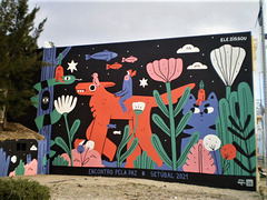 Mural of the Meeting for Peace.