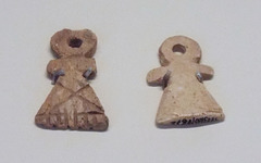 Bone Amulets with the Tanit Symbol in the Archaeological Museum of Madrid, October 2022