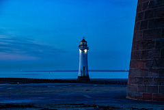 Perch rock lighthouse in the blue hour