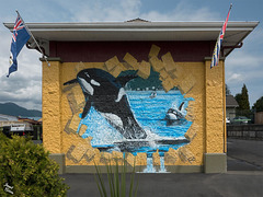 Orca Mural in the Town of Duncan, Vancouver Island