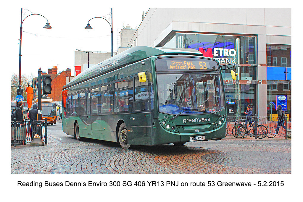 Reading Buses 406 - central Reading - 5.2.2015