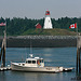 U.S. Patrol Boat & Canadian Lighthouse