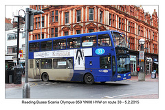 Reading Buses 859 - central Reading - 5.2.2015