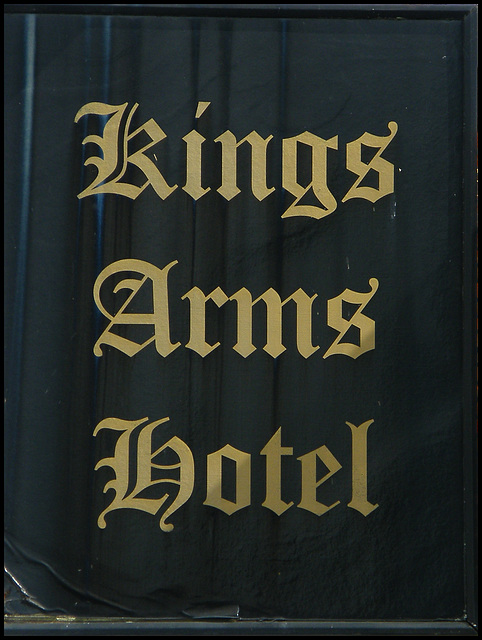 Kings Arms Hotel sign