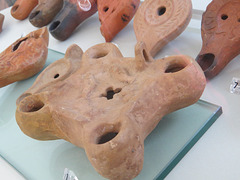 Musée archéologique de Split : lampes d'époque chrétienne.