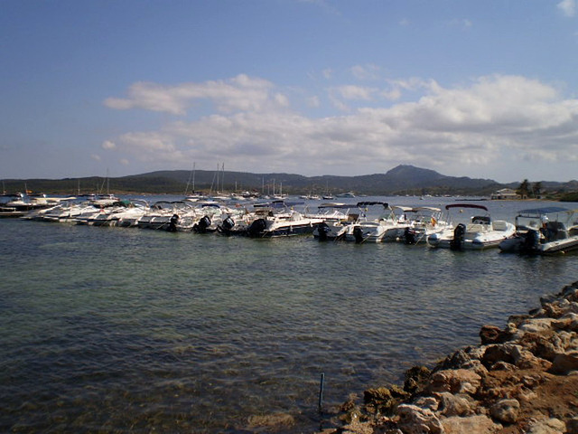 Pier of leisure boats.