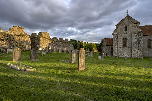 Portchester Castle - cemetery
